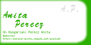 anita perecz business card